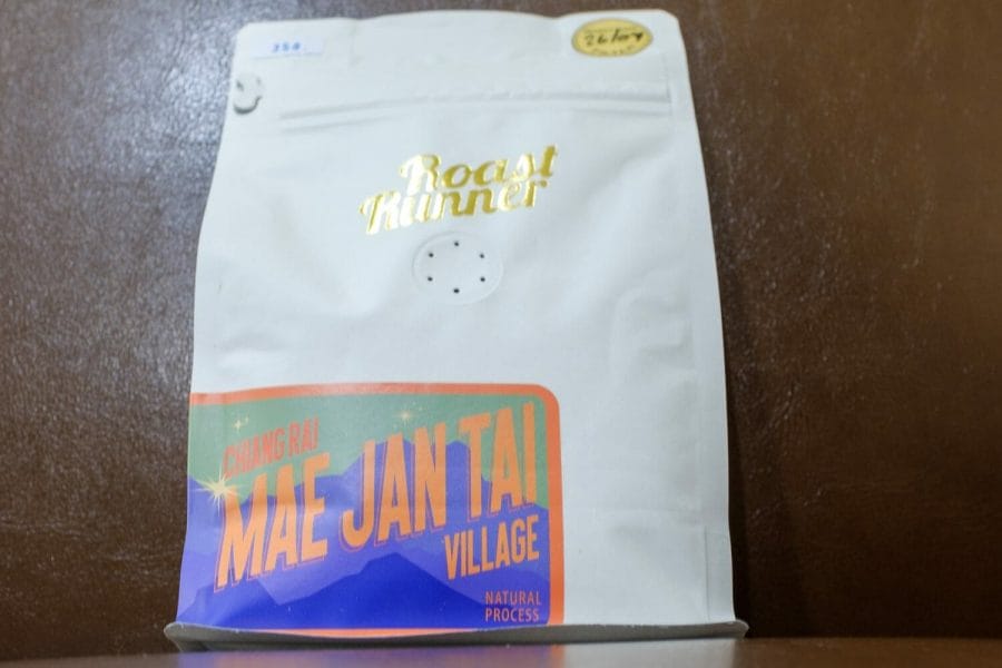 Coffee processing methods: bag of natural process coffee from Thailand
