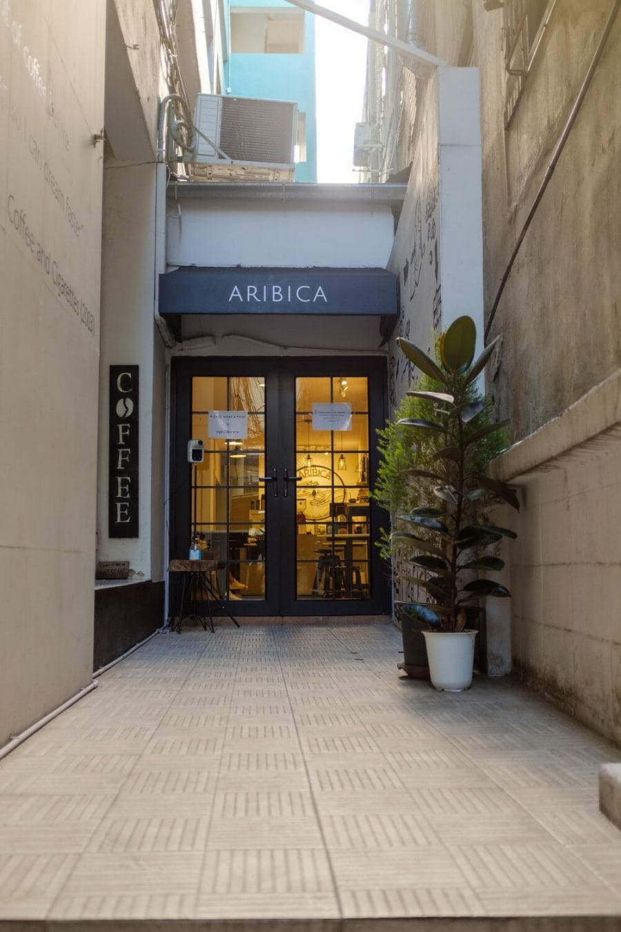 Aribica entrance