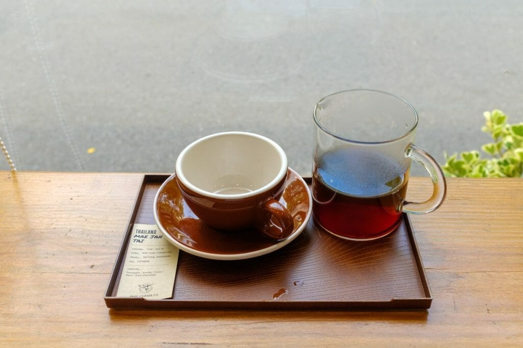 Thai pourover coffee