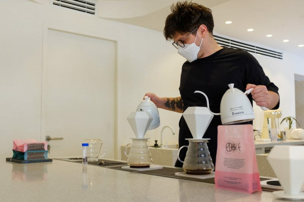 Barista double pourover